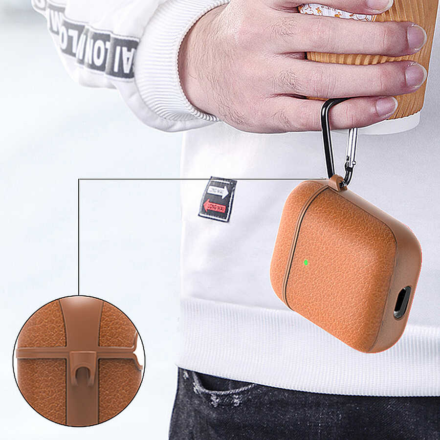 Wiwu Calfskin Airpods Kulaklık Kılıfı - 7 Wiwu Calfskin Airpods Kulaklık Kılıfı - 7